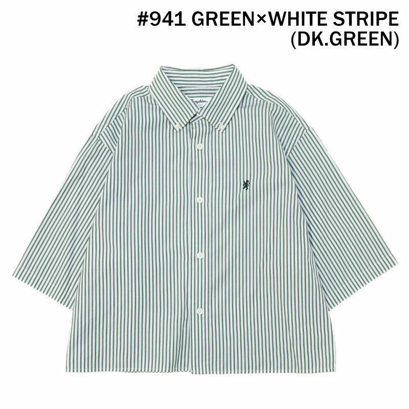 Ya2/ジムフレックスGymphlex/シャツ/コットンストライプショートボタンダウン長袖シャツ/GY-B0198PSEGY-B0198PMS/レディース【正規取扱】