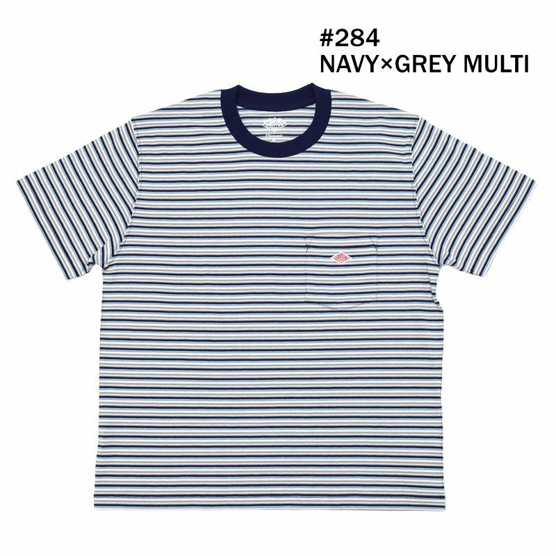 Ya2/ダントンDANTON/クルーネックTシャツ/ショートスリーブポケットTシャツストライプSHORTSLEEVEPOCKETT-SHIRTSTRIPE/DT-C0197TCB/レディース【正規取扱】