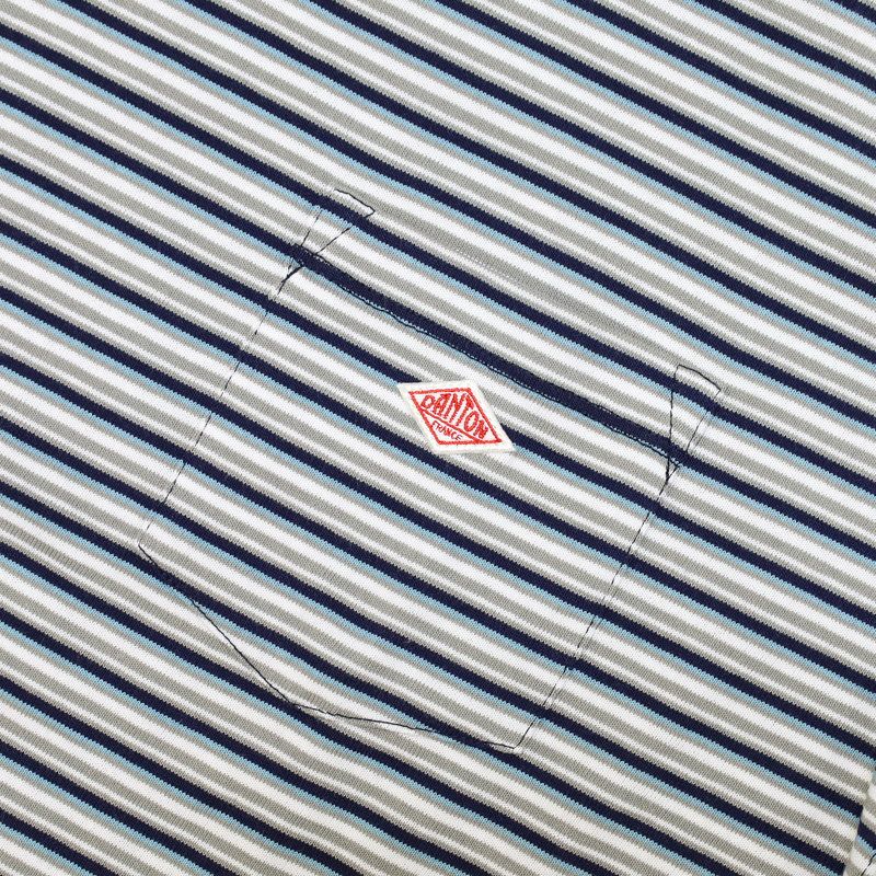 Ya2/ダントンDANTON/クルーネックTシャツ/ショートスリーブポケットTシャツストライプSHORTSLEEVEPOCKETT-SHIRTSTRIPE/DT-C0197TCB/レディース【正規取扱】
