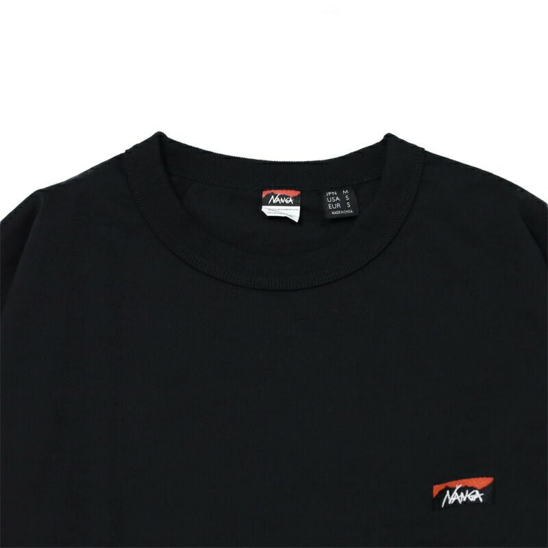Ya2/ナンガNANGA/カットソーTシャツ/エコハイブリッドボックスロゴエンブロイダリーロングスリーブティー/NW2411-1G803/メンズ【正規取扱】