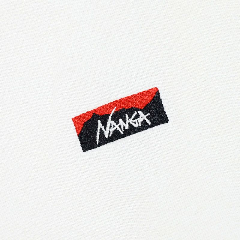 Ya2/ナンガNANGA/カットソーTシャツ/エコハイブリッドボックスロゴエンブロイダリーロングスリーブティー/NW2411-1G803/メンズ【正規取扱】