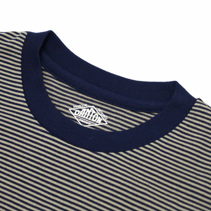 Ra9/ダントンDANTON/Tシャツカットソー/半袖セミクロップTシャツストライプSHORTSLEEVESEMICROPT-SHIRTSTRIPE/DT-C0408CVT/レディース【正規取扱】
