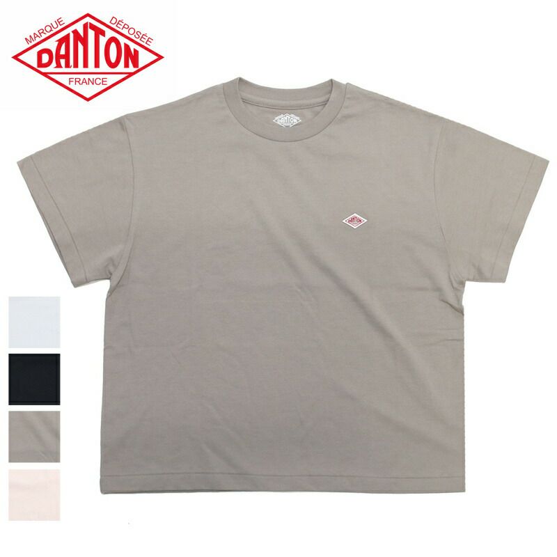 Ra9/ダントンDANTON/Tシャツカットソー/半袖セミクロップTシャツ無地SHORTSLEEVESEMICROPT-SHIRTPLAIN/DT-C0408CVT/レディース【正規取扱】