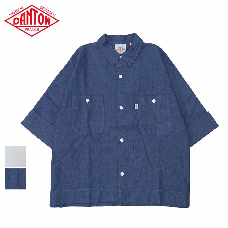 Ra9/ダントンDANTON/シャツ/シャンブレーワークシャツCHAMBRAYWORKSHIRT/DT-B0345SCA/レディース【正規取扱】