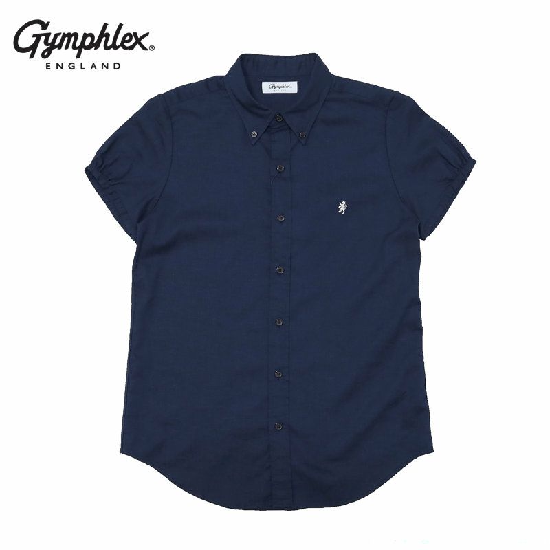 Ya2/ジムフレックスGymphlex/シャツ/リネンポリパフスリーブボタンダウンシャツ/GY-B0242LIP/レディース【正規取扱】