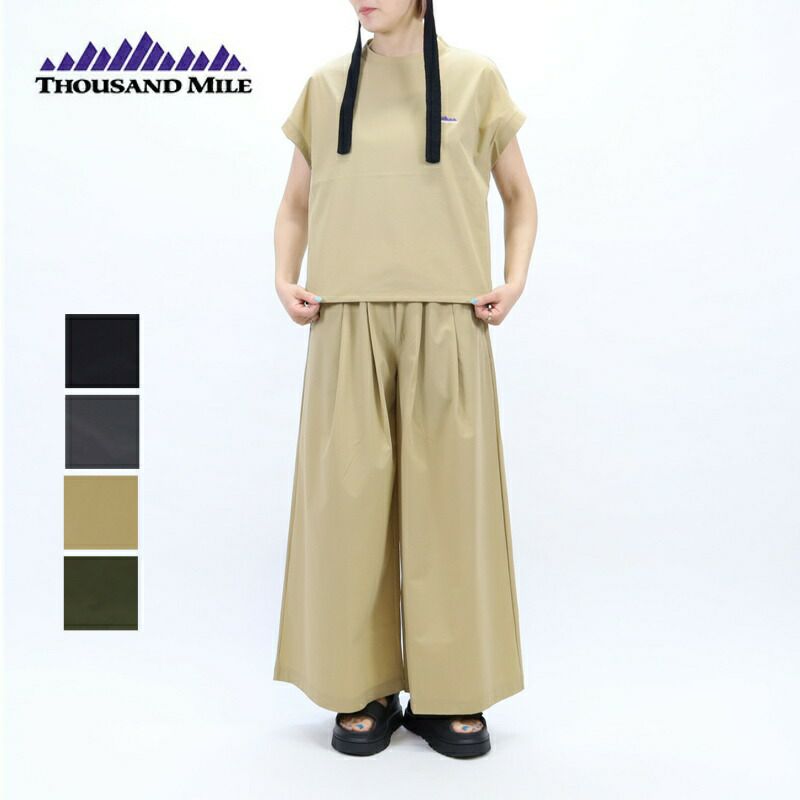Ya2/レディース/THOUSANDMILE【サウザンドマイル】TM231NP00042ルーミーシャツセットアップ【正規取扱】2023春夏