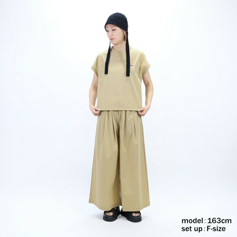Ya2/THOUSANDMILEサウザンドマイル/セットアップ3点セット/フレンチスリーブシャツワイドパンツセット/TM251NP00042/レディース【正規取扱】