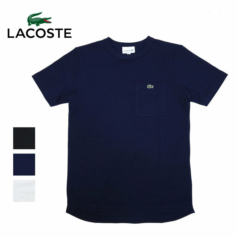 Ya2/ラコステLACOSTE/Tシャツ/鹿の子地ポケット半袖Tシャツ/TH4921-99/メンズ【正規取扱】