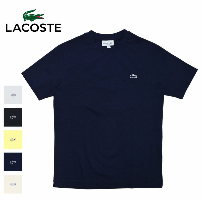 Ya2/ラコステLACOSTE/Tシャツ/アウトラインクロッククルーネックTシャツ/TH5582-99/メンズ【正規取扱】