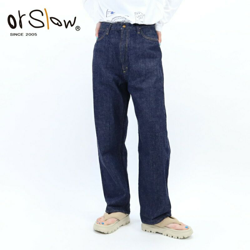 Ya2/レディース/orSlow【オアスロウ】00-1040-81ハイライズデニムパンツONEWASH【正規取扱】2024春夏