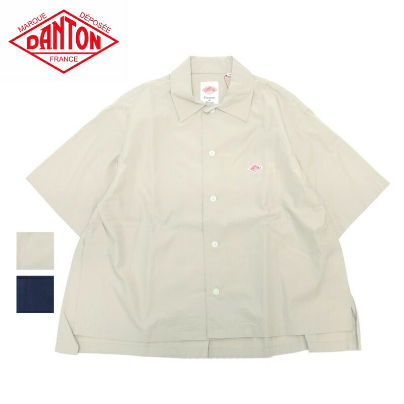 Ya2/レディース/DANTON【ダントン】DT-B0223CPLコットンサイドスリット半袖シャツ【正規取扱】2024春夏