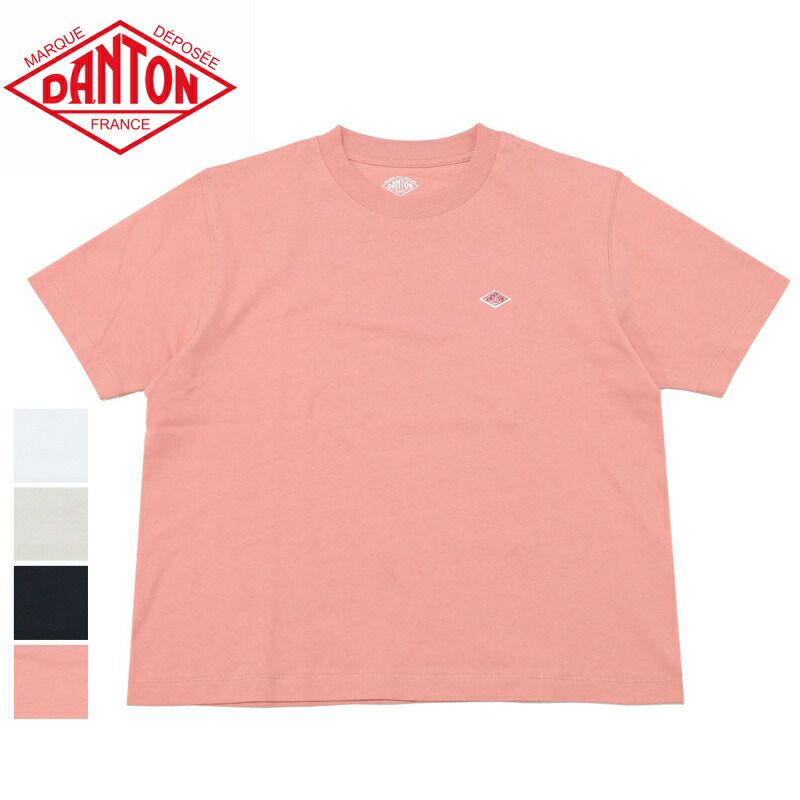 Ra9/ダントンDANTON/Tシャツカットソー/半袖セミクロップTシャツ無地SHORTSLEEVESEMICROPT-SHIRTPLAIN/DT-C0408CVT/レディース【正規取扱】