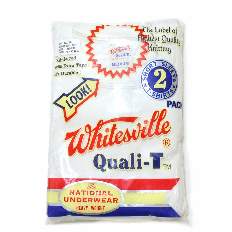 ホワイツビルWHITESVILLE/Tシャツ/【2枚組】パックTシャツ2-PACKT-SHIRT/WV73544/メンズ【正規取扱】
