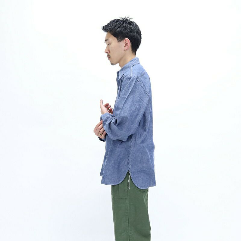 Ya2/【期間限定ポイント】バズリクソンズBUZZRICKSONS/シャツ/ブルーシャンブレーワークシャツBLUECHAMBRAYWORKSHIRTS/BR25995/メンズ【正規取扱】