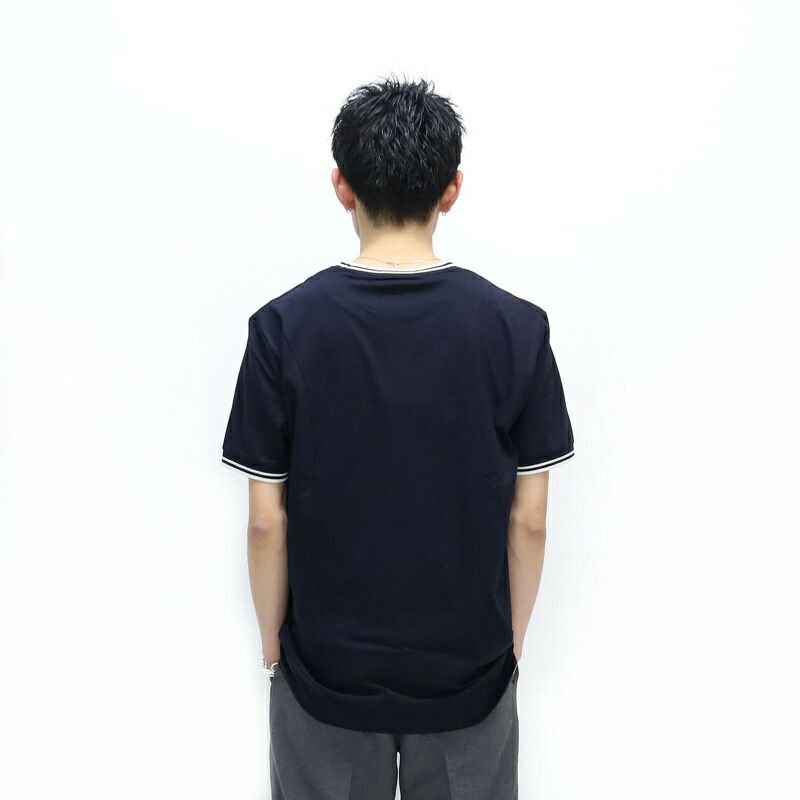 Ya2/フレッドペリーFREDPERRY/Tシャツカットソー/ツインティップドTシャツ/M1588/メンズ【正規取扱】