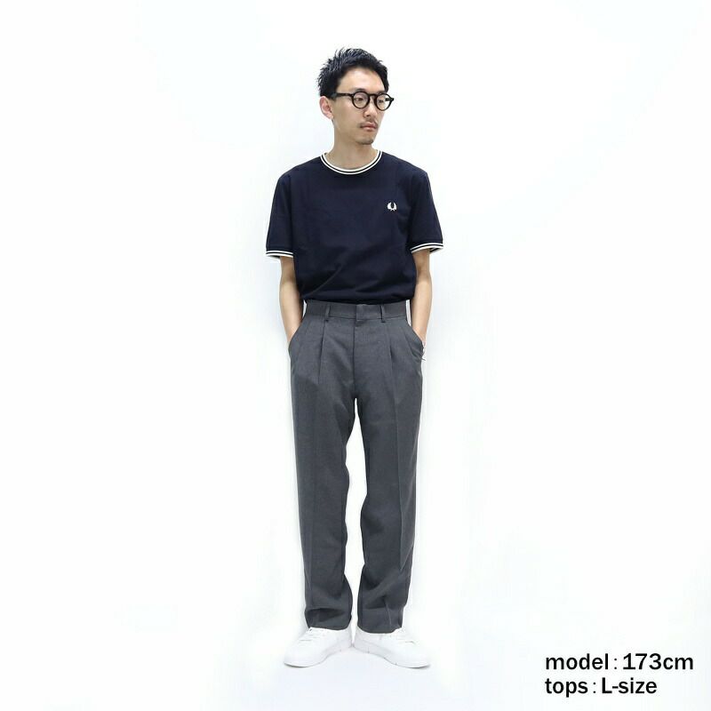 Ya2/フレッドペリーFREDPERRY/Tシャツカットソー/ツインティップドTシャツ/M1588/メンズ【正規取扱】