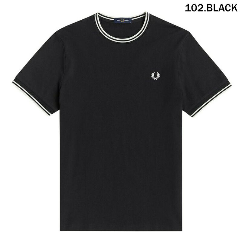Ya2/フレッドペリーFREDPERRY/Tシャツカットソー/ツインティップドTシャツ/M1588/メンズ【正規取扱】