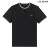 Ya2/フレッドペリーFREDPERRY/Tシャツカットソー/ツインティップドTシャツ/M1588/メンズ【正規取扱】
