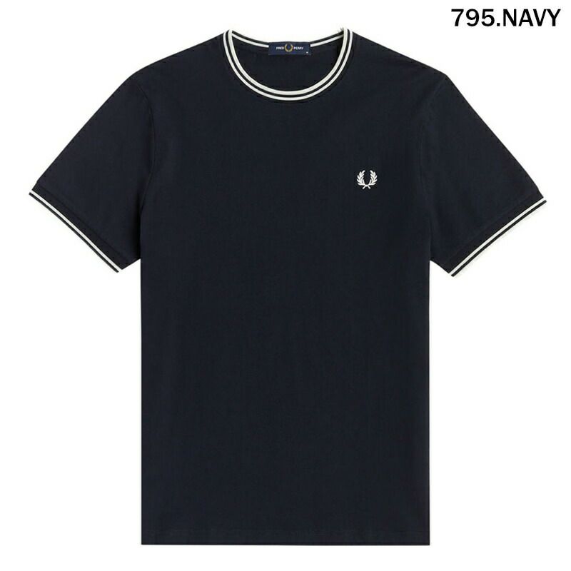 Ya2/フレッドペリーFREDPERRY/Tシャツカットソー/ツインティップドTシャツ/M1588/メンズ【正規取扱】