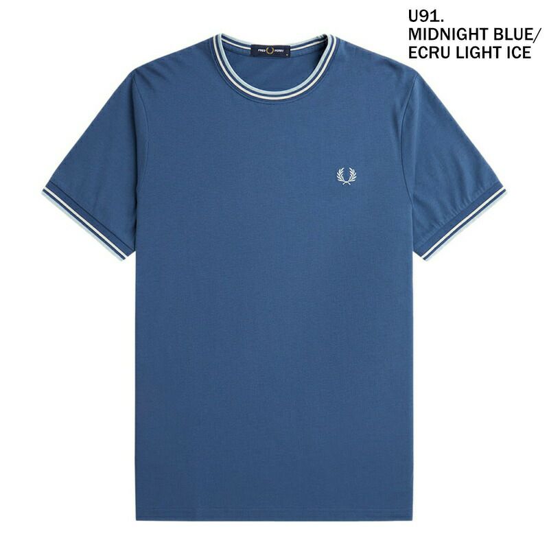 Ya2/フレッドペリーFREDPERRY/Tシャツカットソー/ツインティップドTシャツ/M1588/メンズ【正規取扱】