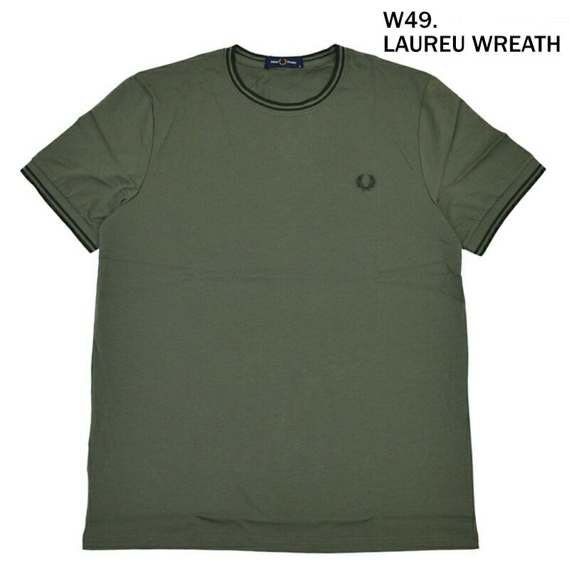 Ya2/フレッドペリーFREDPERRY/Tシャツカットソー/ツインティップドTシャツ/M1588/メンズ【正規取扱】