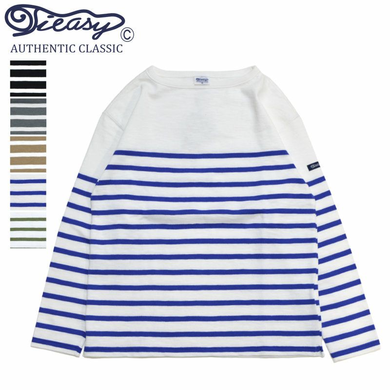 Ya2/メンズレディース/TIEASYAUTHENTICCLASSIC【ティージーオーセンティッククラシック】te001bdkHDCSカタヌキボーダーバスクシャツ【正規取扱】2023秋冬