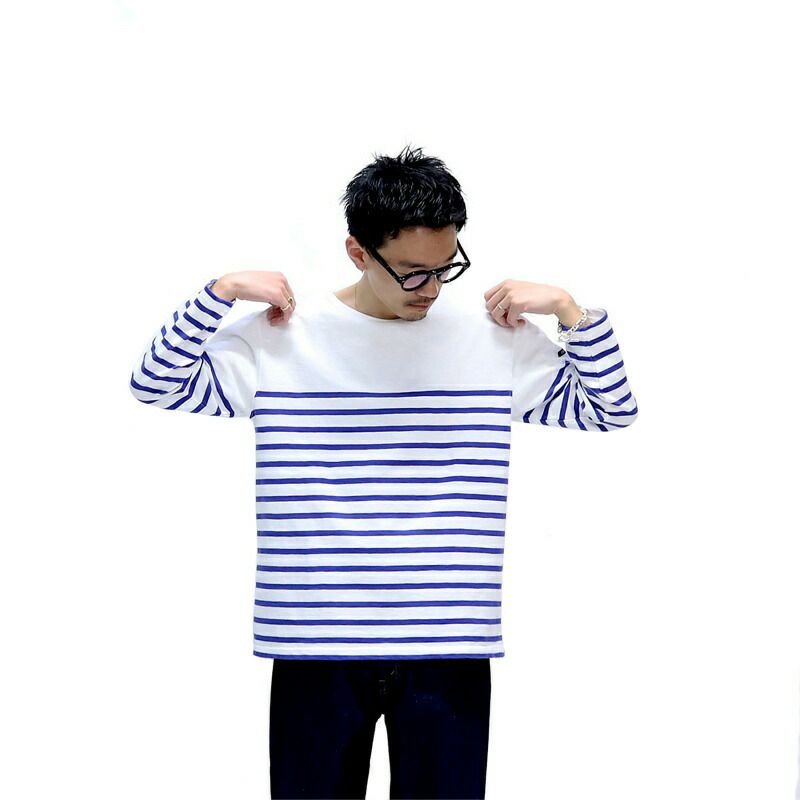 Ya2/【期間限定ポイント】ティージーオーセンティッククラシックTIEASYAUTHENTICCLASSIC/HDCSカタヌキボーダーバスクシャツ/te001bdk/メンズレディース【正規取扱】