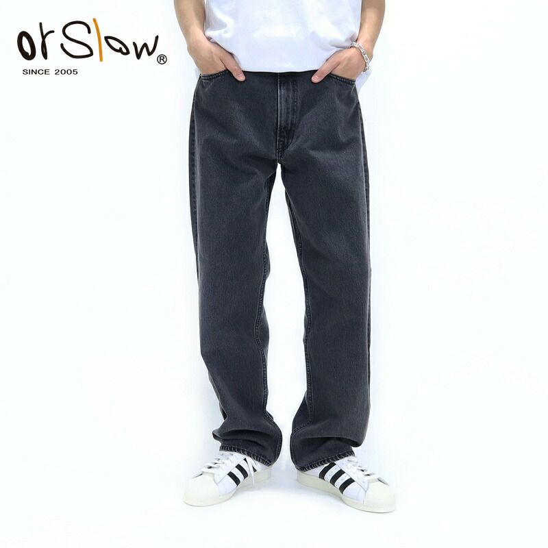 Ya2/オアスロウorSlow/デニムパンツ/101ダッドフィットデニムパンツBLACK/101DAD'SFITDENIMPANTSBLACK/01-1010W-D61S/メンズ【正規取扱】