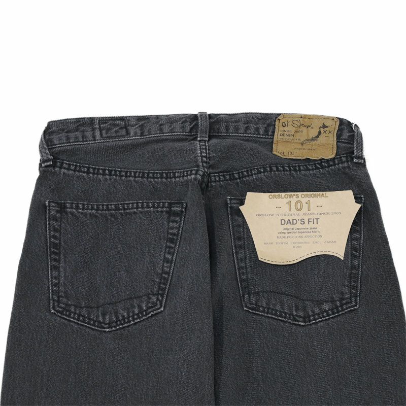 Ya2/オアスロウorSlow/デニムパンツ/101ダッドフィットデニムパンツBLACK/101DAD'SFITDENIMPANTSBLACK/01-1010W-D61S/メンズ【正規取扱】