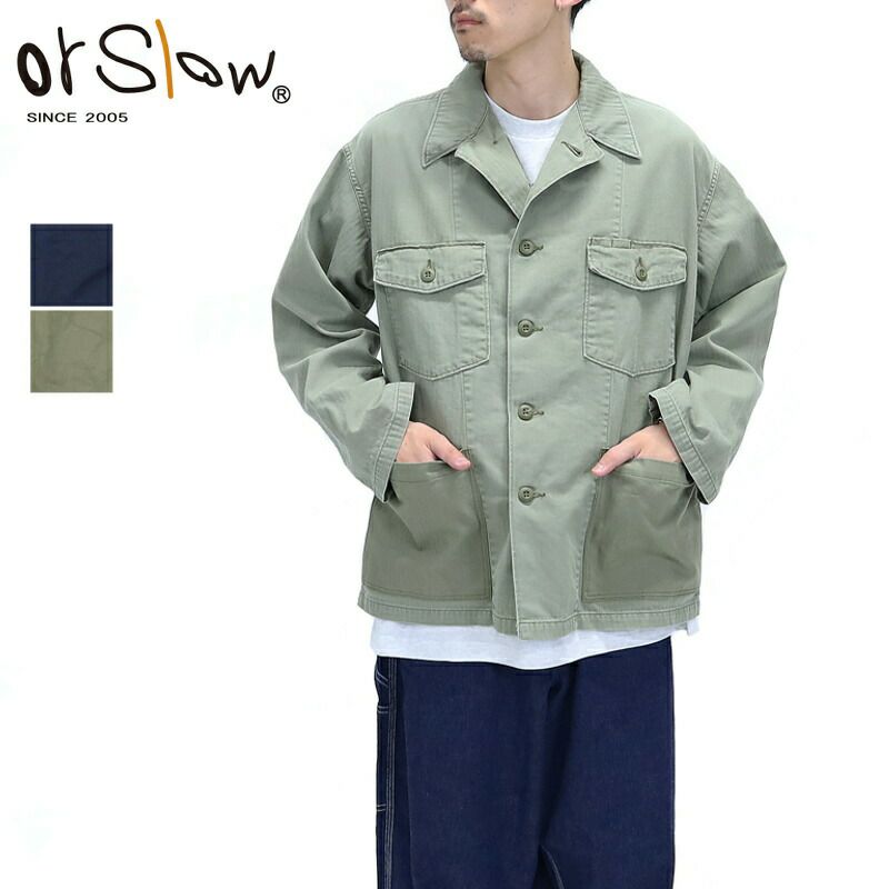 Ya2/オアスロウorSlow/デニムジャケット/4POCKETSU.SARMYSHIRTJACKETアーミーシャツジャケット/01-8346/メンズ【正規取扱】