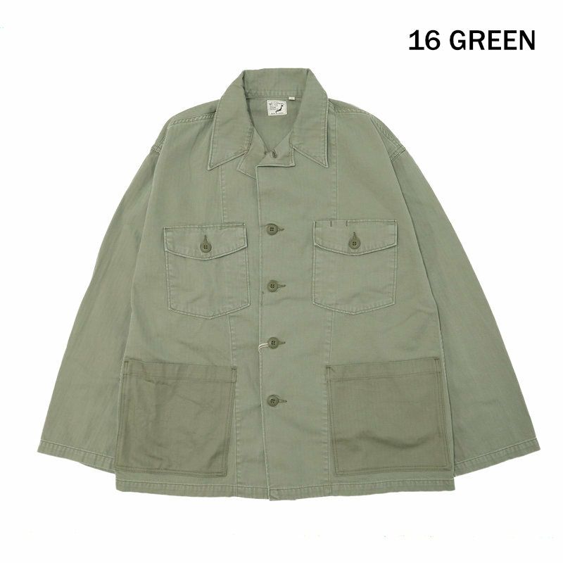 Ya2/オアスロウorSlow/デニムジャケット/4POCKETSU.SARMYSHIRTJACKETアーミーシャツジャケット/01-8346/メンズ【正規取扱】