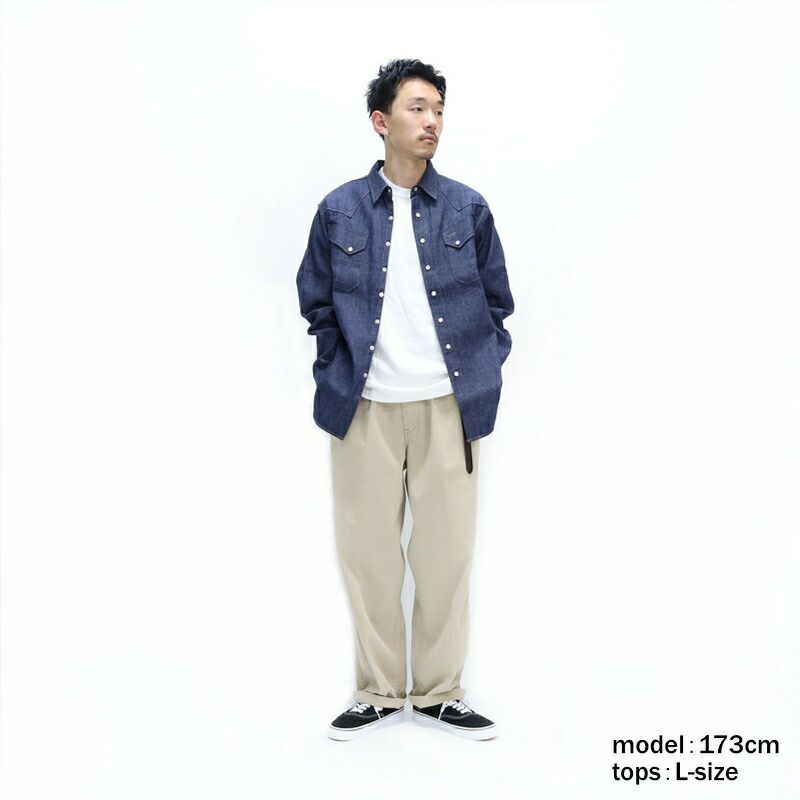 Ya2/【期間限定ポイント】シュガーケーンSUGARCANE/シャツ/ブルーデニムウエスタンシャツBLUEDENIMWESTERNSHIRT/SC28190/メンズ【正規取扱】