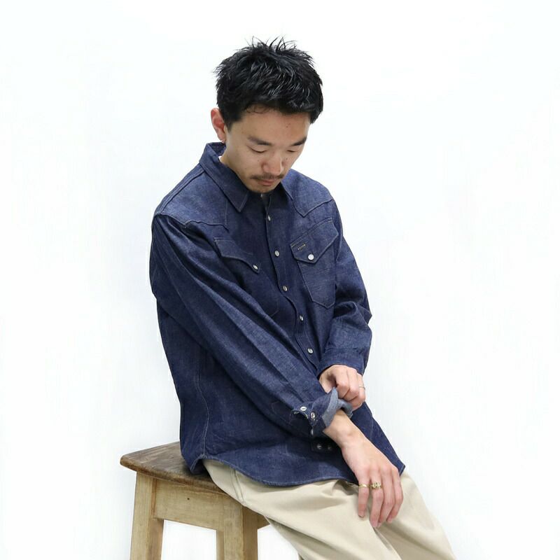 Ya2/【期間限定ポイント】シュガーケーンSUGARCANE/シャツ/ブルーデニムウエスタンシャツBLUEDENIMWESTERNSHIRT/SC28190/メンズ【正規取扱】