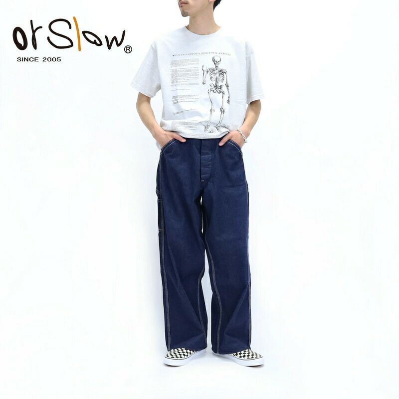 Ya2/オアスロウorSlow/デニム/ワイドフィット30'Sペインターパンツ/01-5126-81/メンズレディース【正規取扱】
