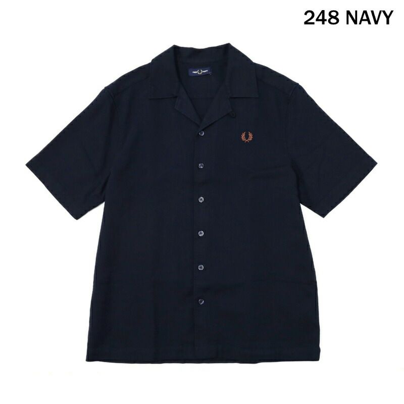 Ya2/フレッドペリーFREDPERRY/シャツ/ピケテクスチャーリビアカラーシャツ/M7774/メンズ【正規取扱】