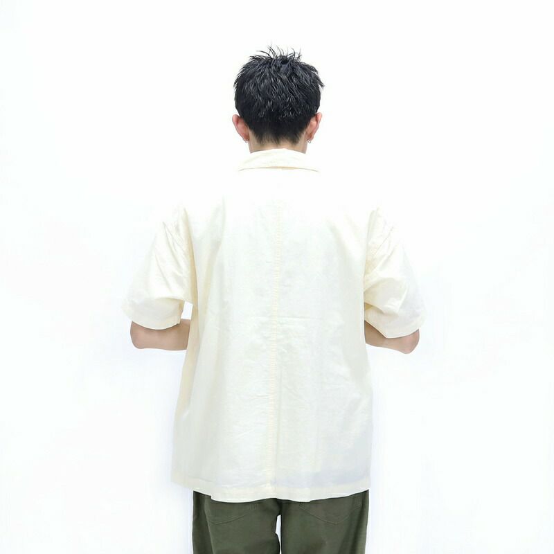 Ra9/ダントンDANTON/シャツ/オーガニックコットンワッシャー半袖カバーオールシャツ/DT-B0239MUG/メンズ【正規取扱】