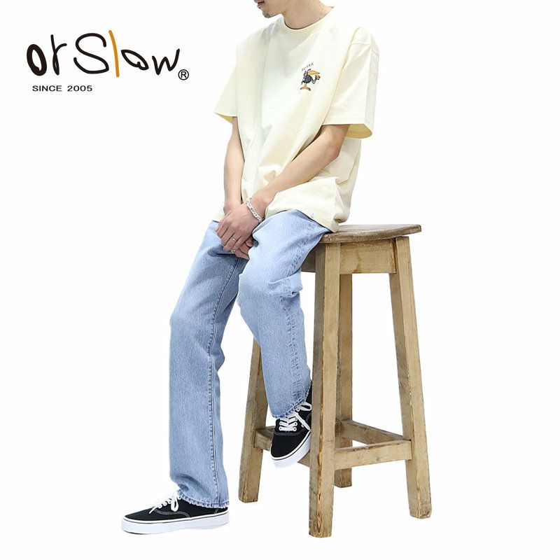 オアスロウ orSlow/105 STANDARD SKY BLUE/01-1050w-99/デニム