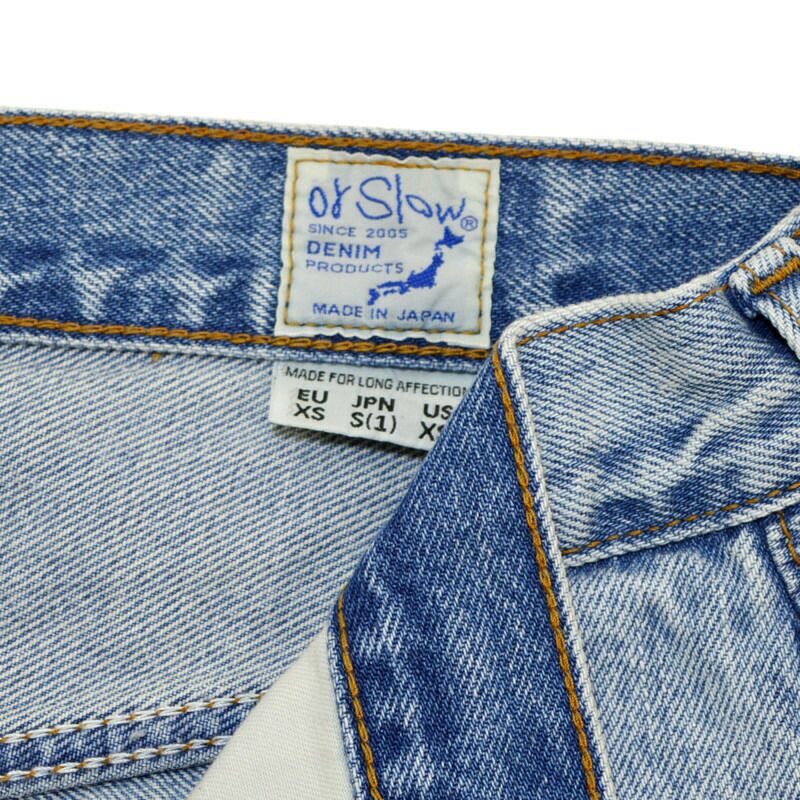 【美品】orSlow オアスロウ デニムパンツ サイズ1 オアスロウ orSlow/105 STANDARD SKY BLUE/01-1050w-99/デニム