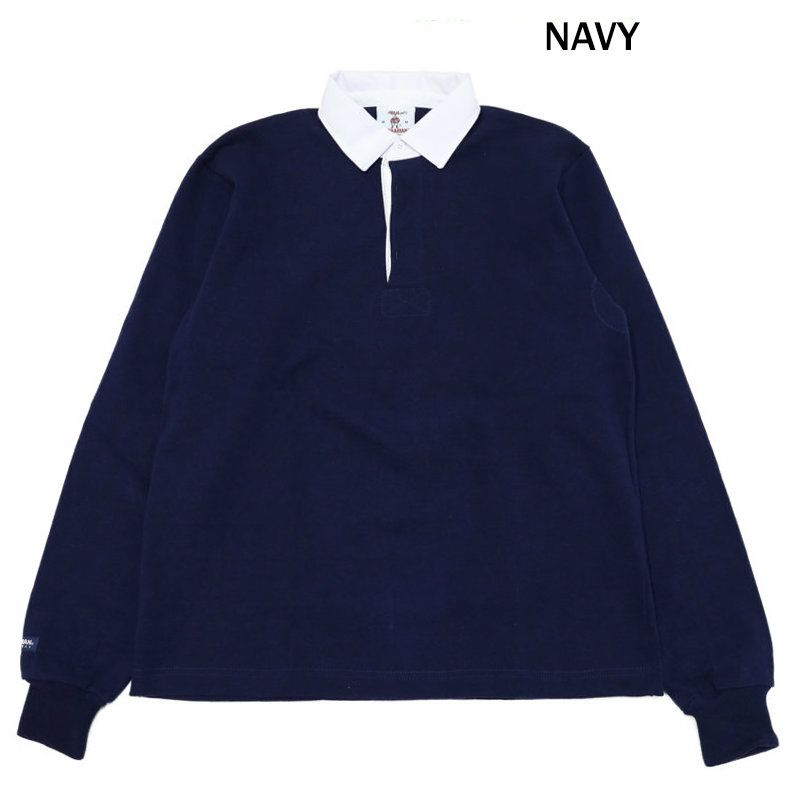 バーバリアンBARBARIAN/ラガーシャツ/12オンスレギュラーカラー長袖ラグビージャージ/UFJ/メンズ【正規取扱】