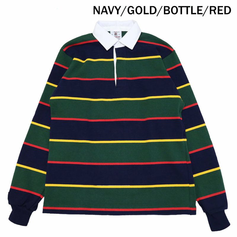 バーバリアンBARBARIAN/ラガーシャツ/12オンスレギュラーカラー長袖ラグビージャージ/UFJ/メンズ【正規取扱】