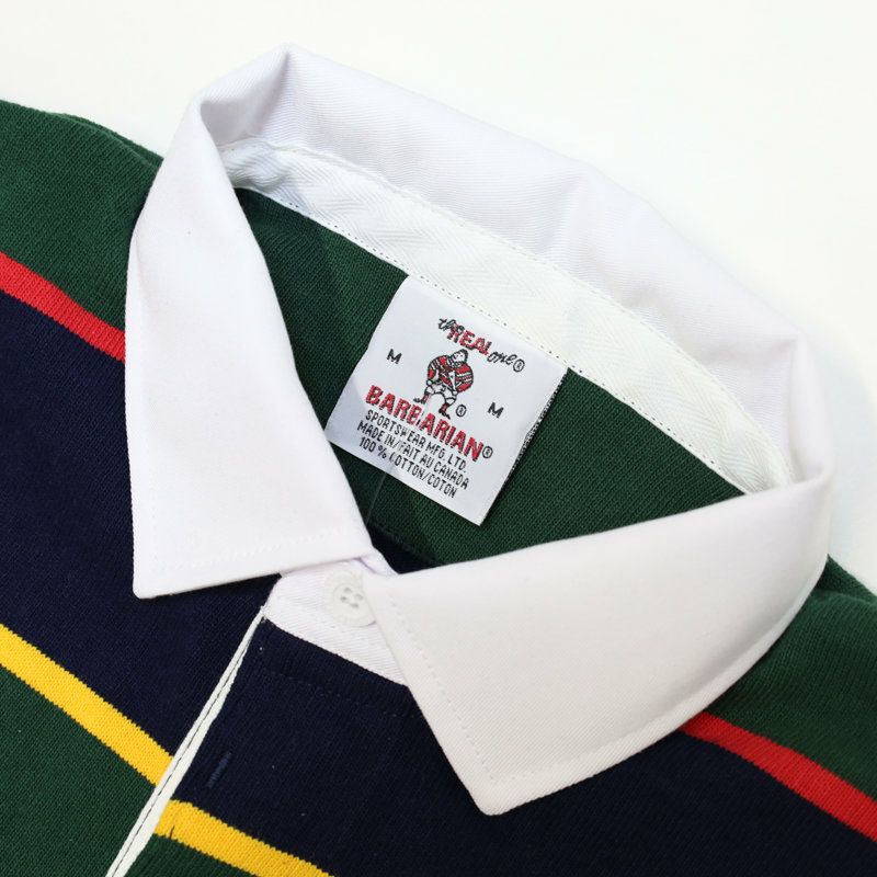 バーバリアンBARBARIAN/ラガーシャツ/12オンスレギュラーカラー長袖ラグビージャージ/UFJ/メンズ【正規取扱】