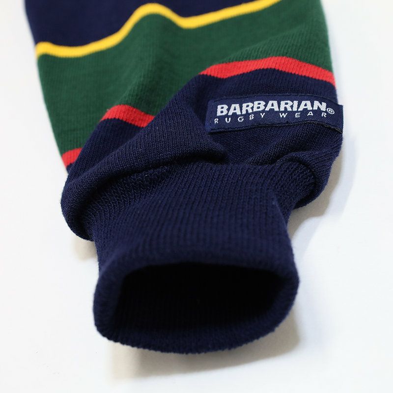 バーバリアンBARBARIAN/ラガーシャツ/12オンスレギュラーカラー長袖ラグビージャージ/UFJ/メンズ【正規取扱】