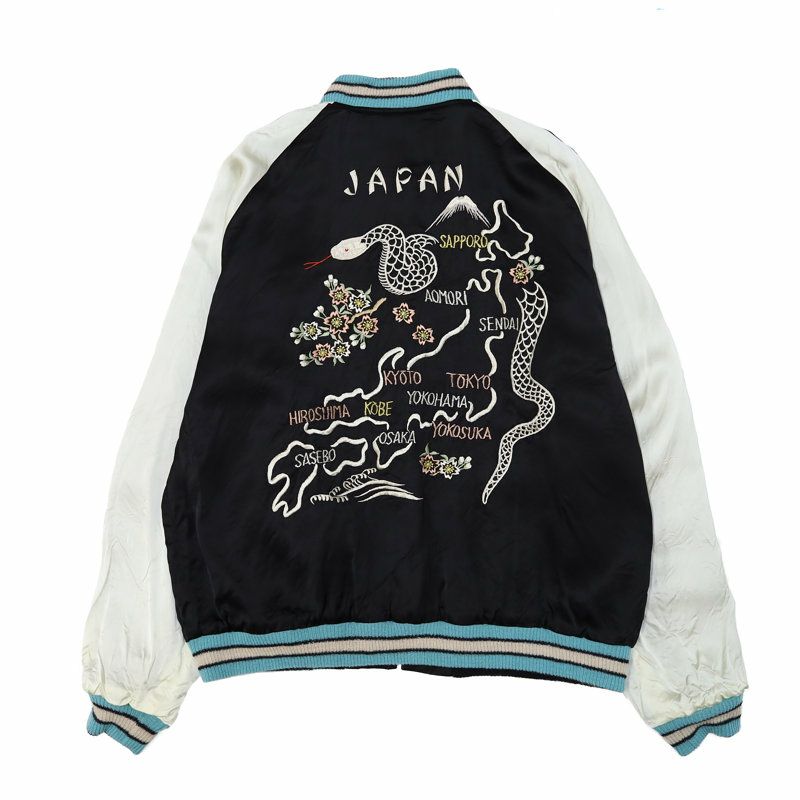 Ya2/テーラートウヨウTAILORTOYO/アセテートスーベニアジャケットAcetateSouvenirJacket“WHITESNAKE”×“JAPANMAP&SNAKE”/TT15712/メンズ【正規取扱】