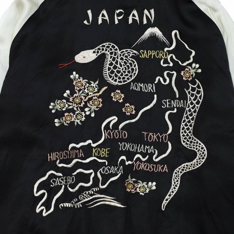 Ya2/テーラートウヨウTAILORTOYO/アセテートスーベニアジャケットAcetateSouvenirJacket“WHITESNAKE”×“JAPANMAP&SNAKE”/TT15712/メンズ【正規取扱】