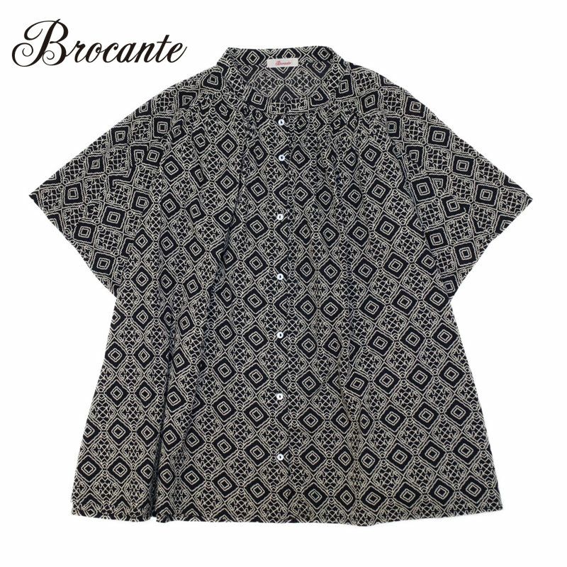 Ya2/ブロカントBrocante/シャツブラウス/インドプリント(パターン)フロンセシャツ/36-0323X/レディース【正規取扱】