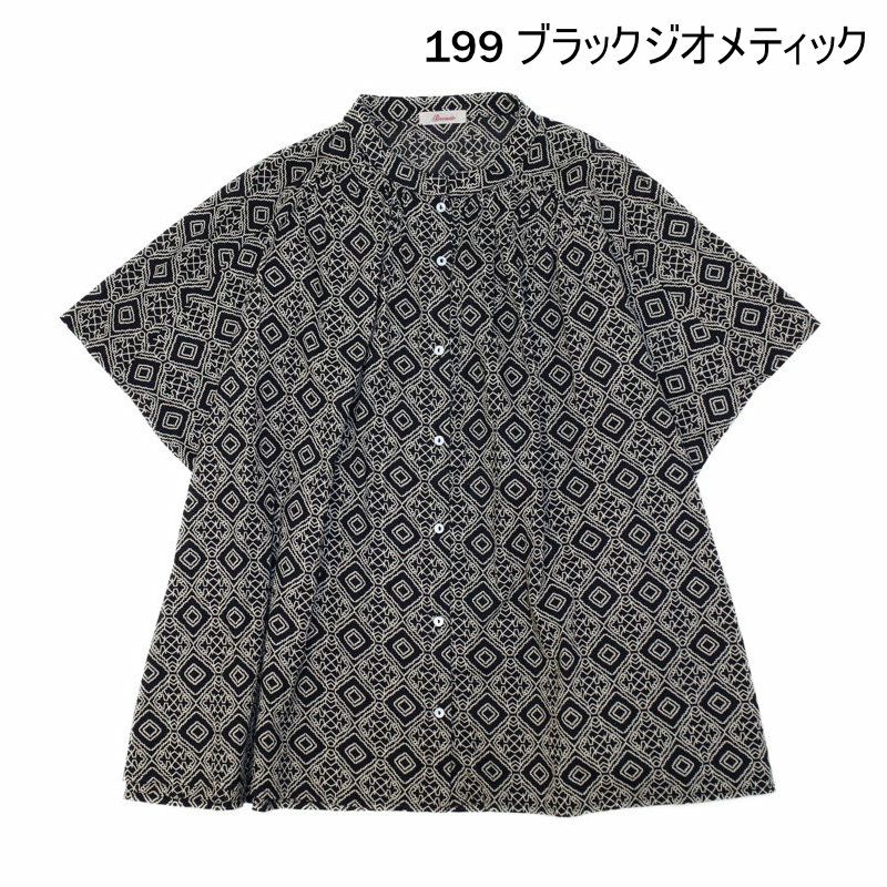 Ya2/ブロカントBrocante/シャツブラウス/インドプリント(パターン)フロンセシャツ/36-0323X/レディース【正規取扱】