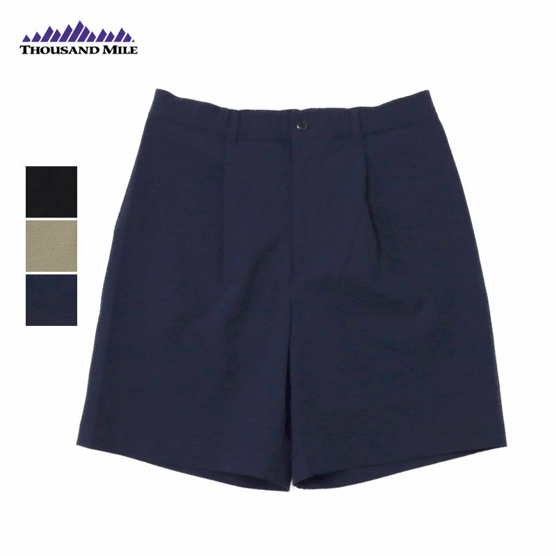 Ya2/サウザンドマイルTHOUSANDMILE/パンツ/イージータックショーツシアサッカーEASYTUCKSHORTSSEERSUCKER/TM251SS00111/メンズ【正規取扱】