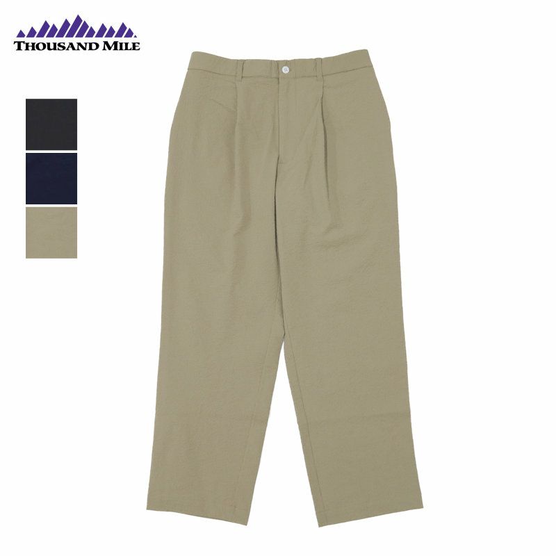 Ya2/サウザンドマイルTHOUSANDMILE/パンツ/イージータックトラウザーシアサッカーEASYTUCKTROUSERSSEERSUCKER/TM251SS00121/メンズ【正規取扱】