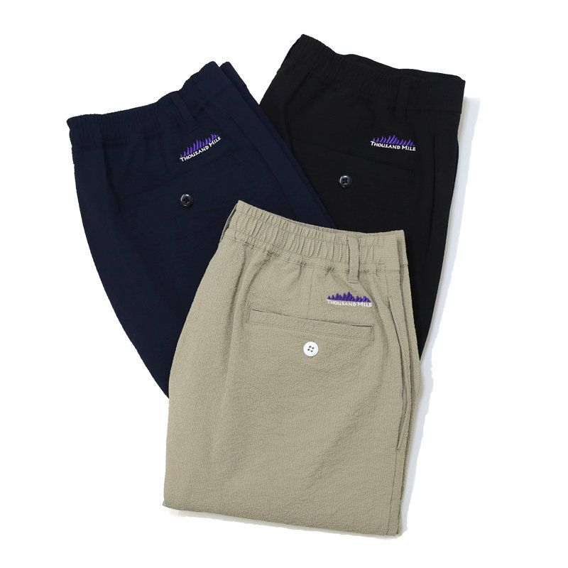 Ya2/サウザンドマイルTHOUSANDMILE/パンツ/イージータックトラウザーシアサッカーEASYTUCKTROUSERSSEERSUCKER/TM251SS00121/メンズ【正規取扱】