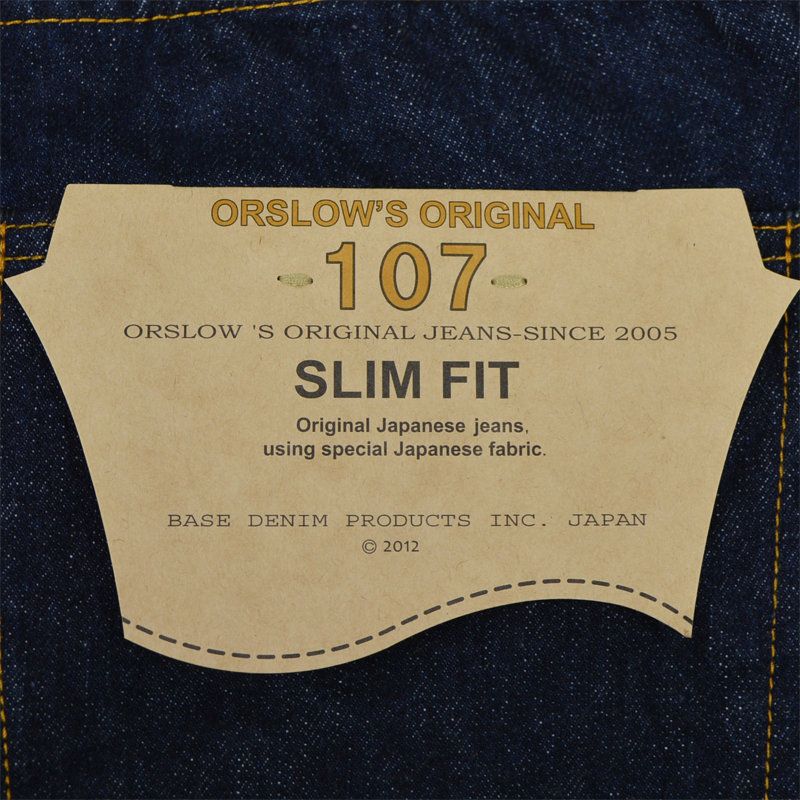 Ya2/メンズ/orSlow【オアスロウ】01-0107107SLIMFIT【正規取扱】2023秋冬